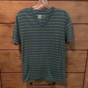 BDG Slim Fit Striped V-Neck T-Shirt
